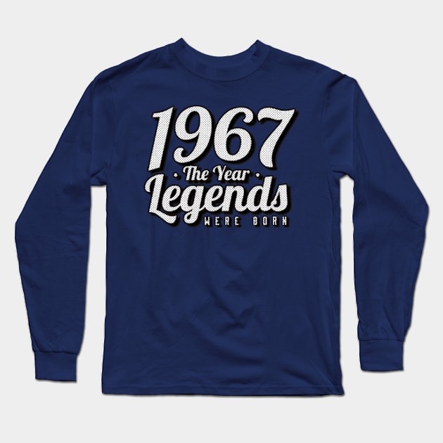 1967 Birth Year Long Sleeve T-Shirt by i.am.sarah